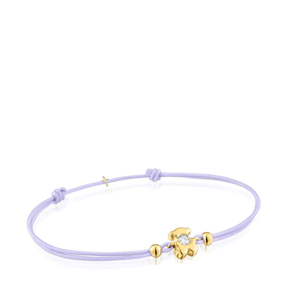 (SOLD)Tous Mauve Nylon Lili Bracelet